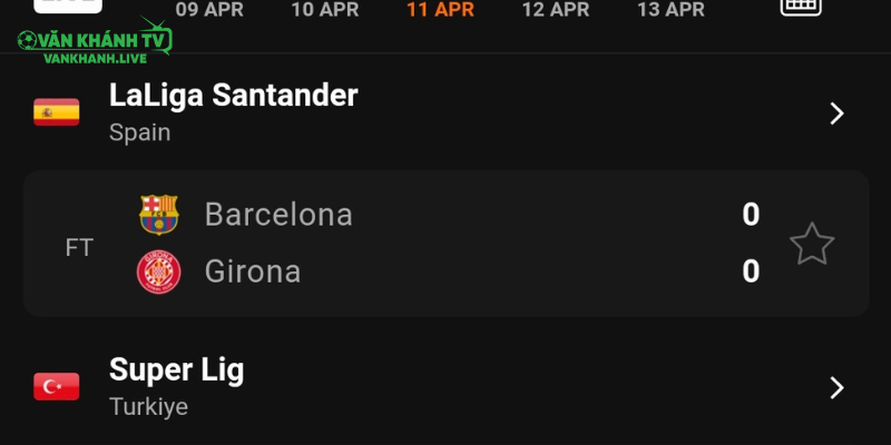 Ưu điểm khi theo dõi chuyên mục LiveScore tại VanKhanhTV